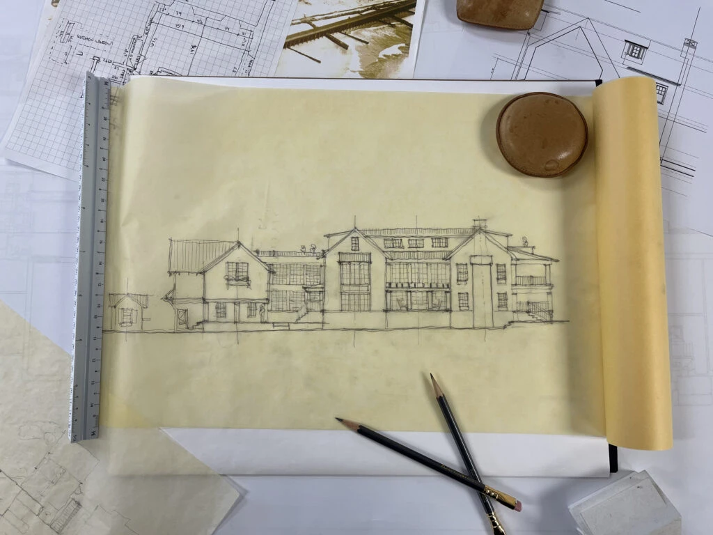 AS+P architectural drawing